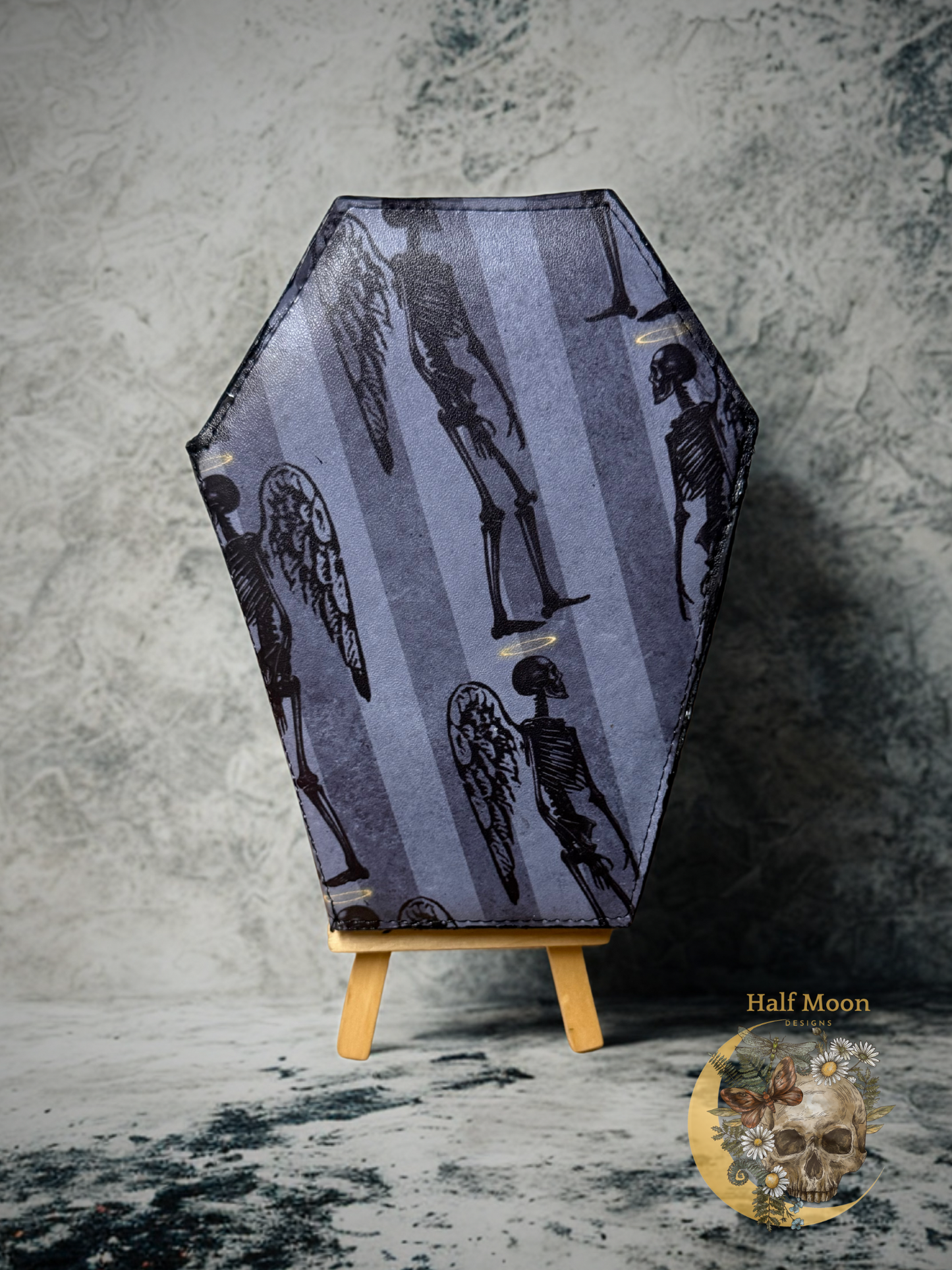 Wings of the Damned Coffin Shaped Wallet