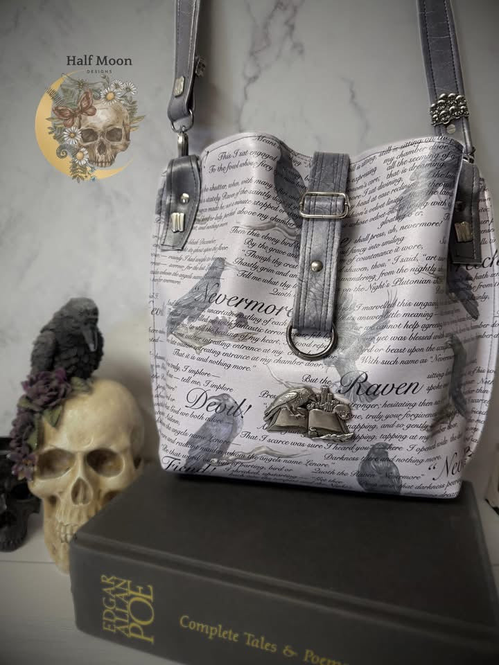 A Quaint Poe Bag Stitched of Beauty and Dread