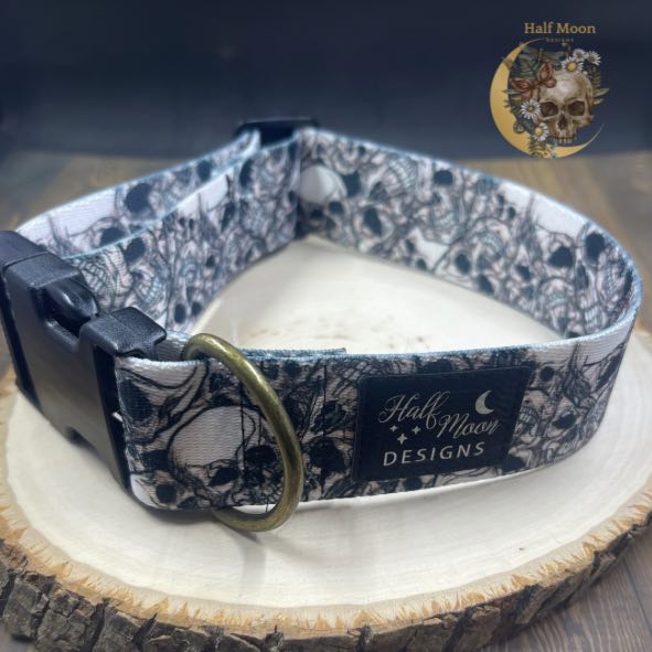 Phantom Skulls Dog Collar