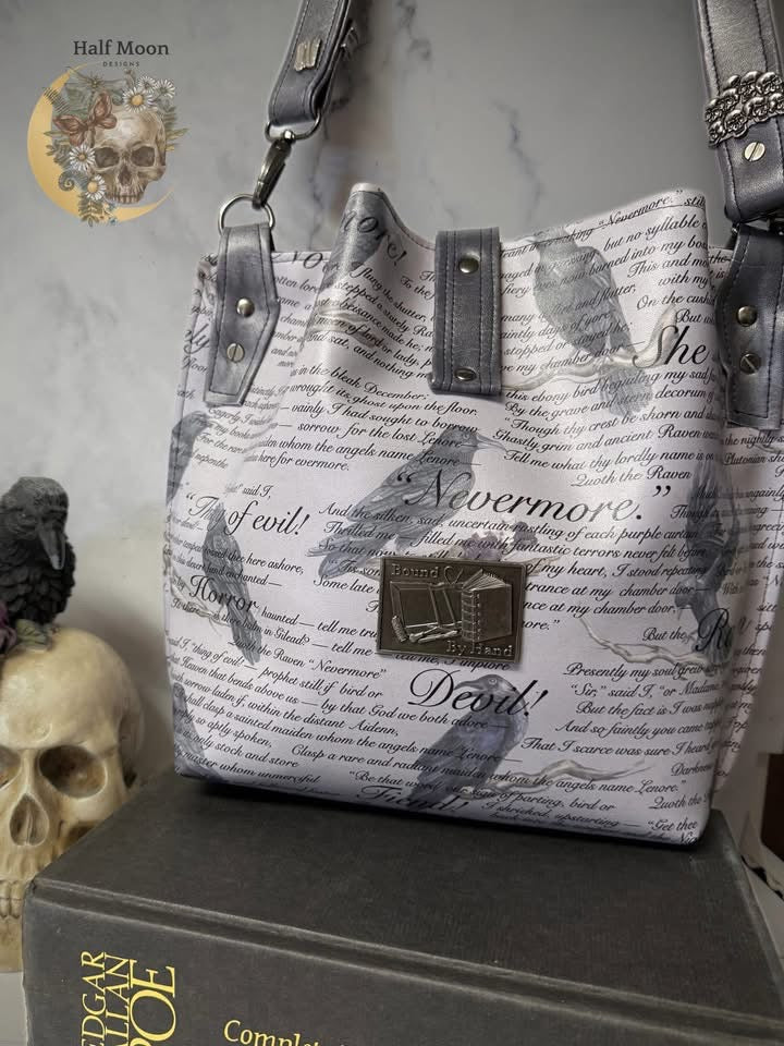 A Quaint Poe Bag Stitched of Beauty and Dread