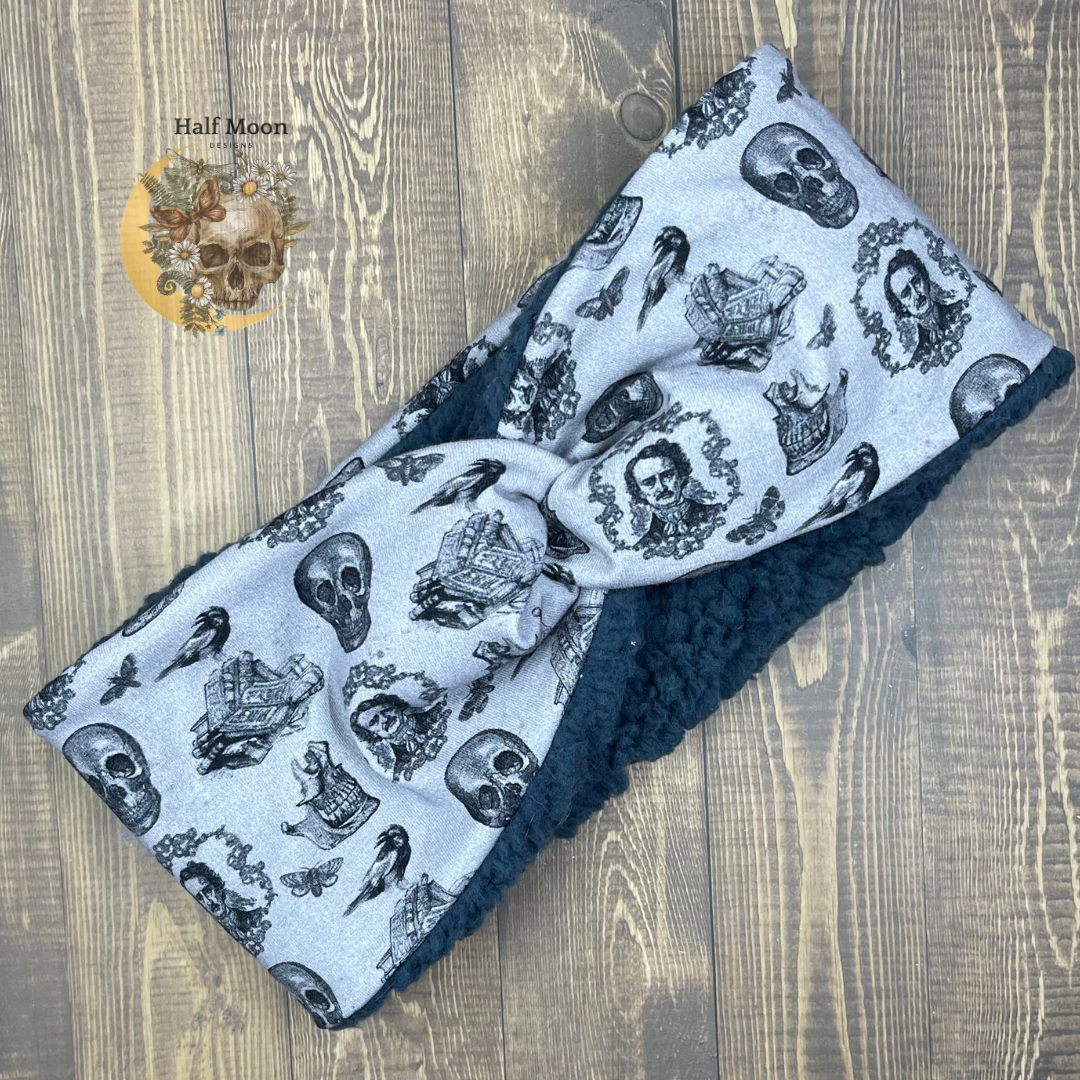 Sherpa Headband. Midnight dreary