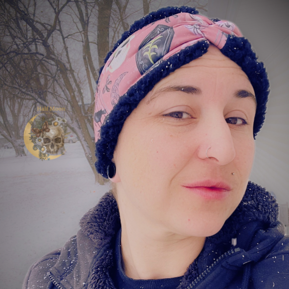 Sherpa lined head wrap.