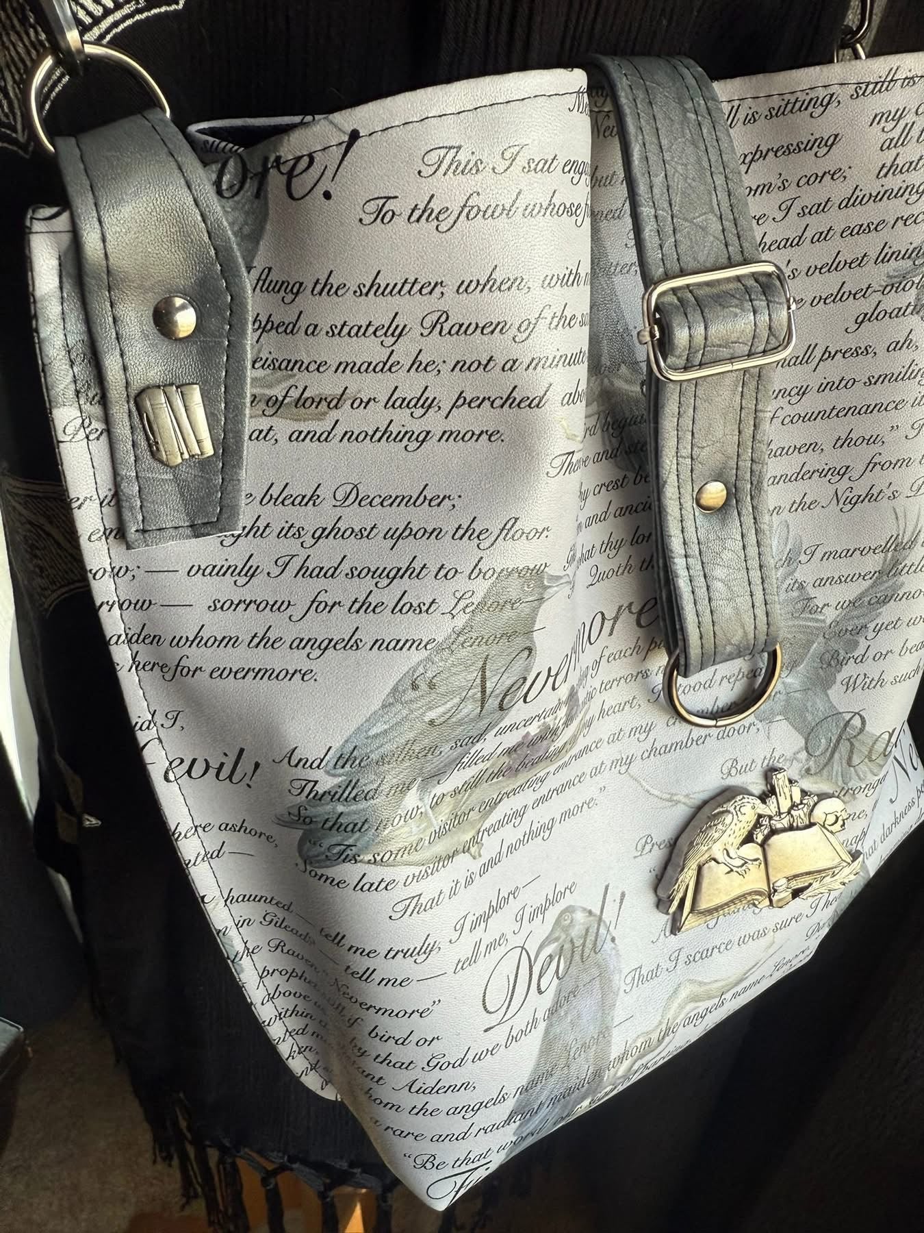 A Quaint Poe Bag Stitched of Beauty and Dread