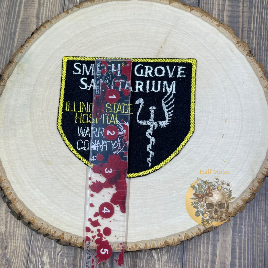 Asylum iron on patch