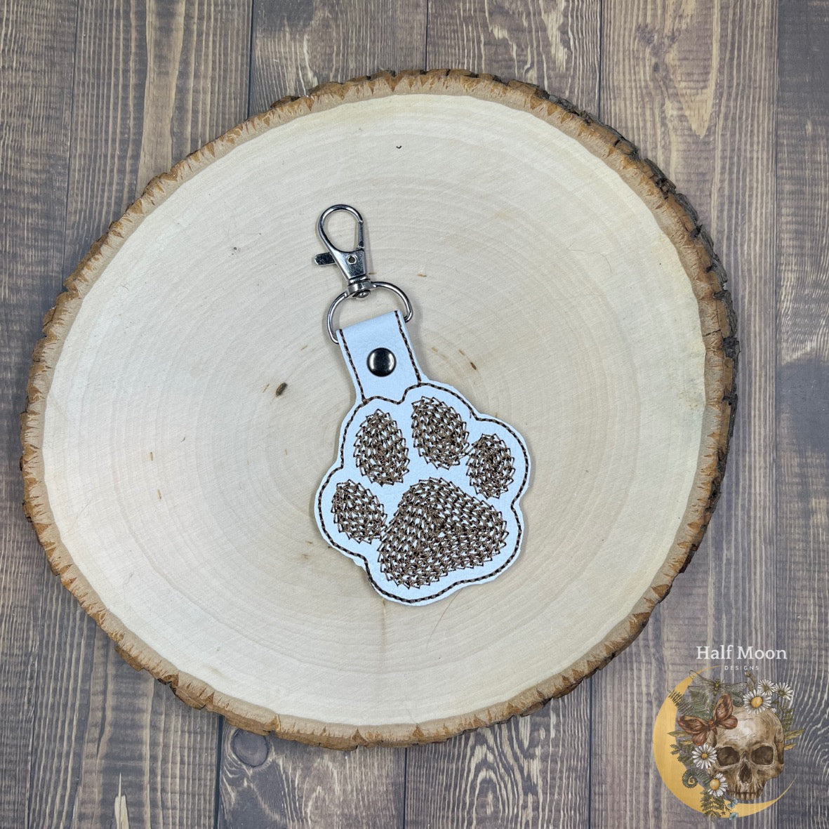 Pawzitive paws- Paw Print Keychain