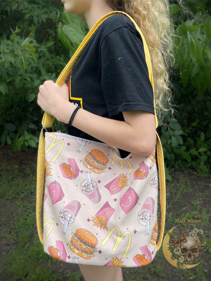 Burger and fries Convertible bag