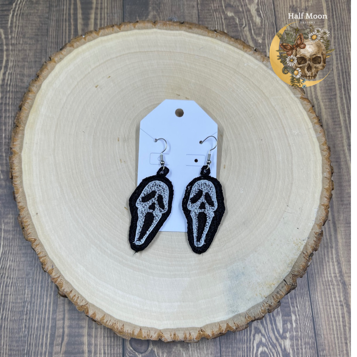 Scary Movie Slasher- Free Standing Lace Earrings