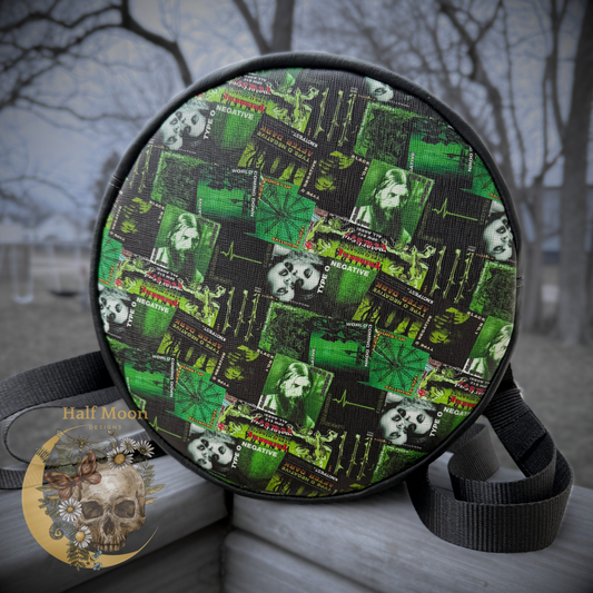 Black Number One circle mini backpack