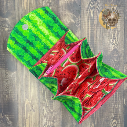 Snack sized watermelon wallet