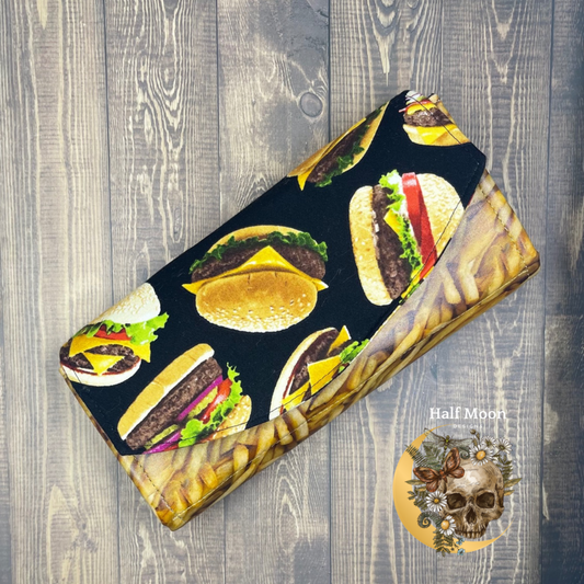 Eyes on the fries. Burger and fries wallet