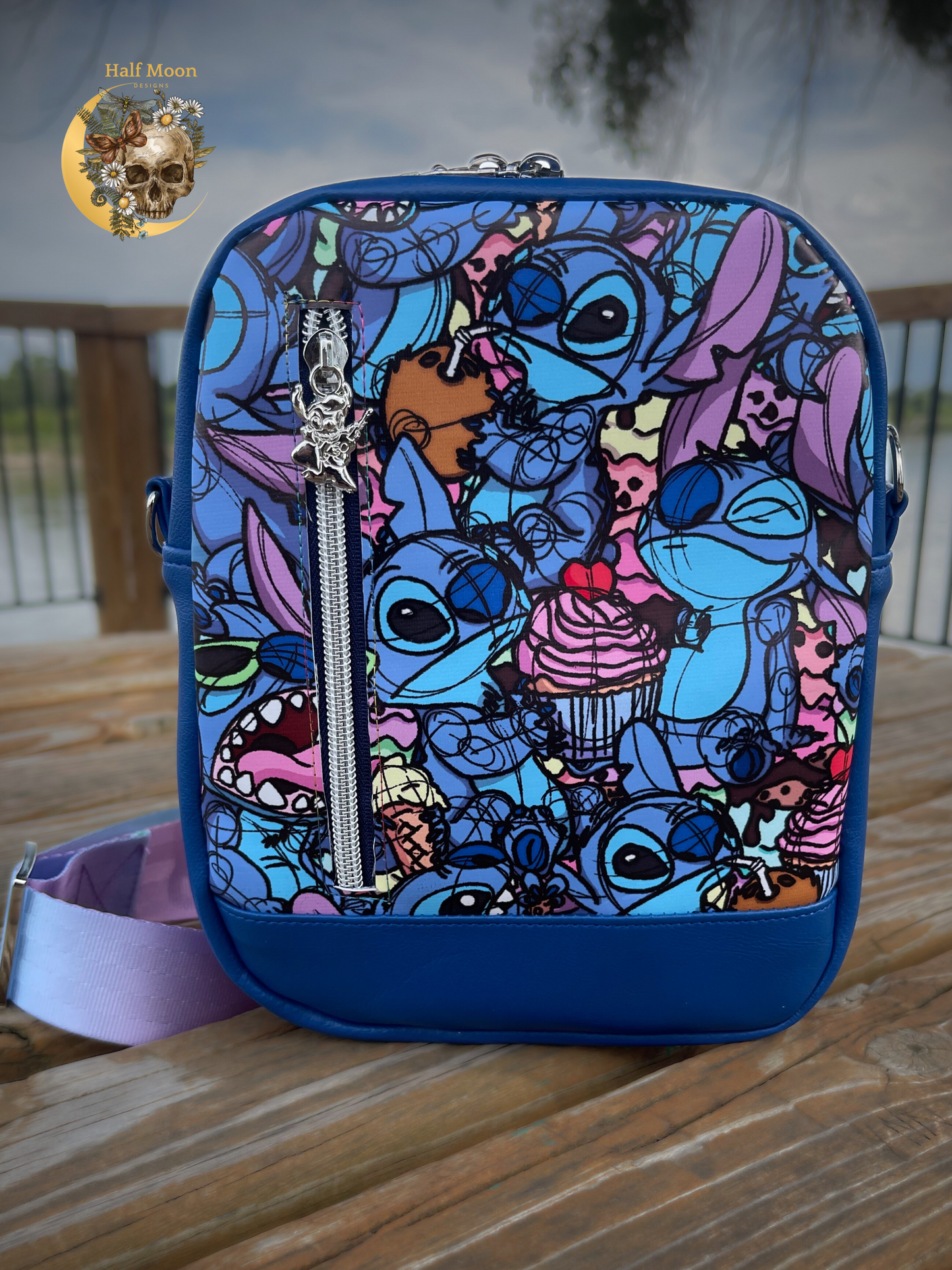 My favorite little blue alien Convertible Sling bag/Crossbody