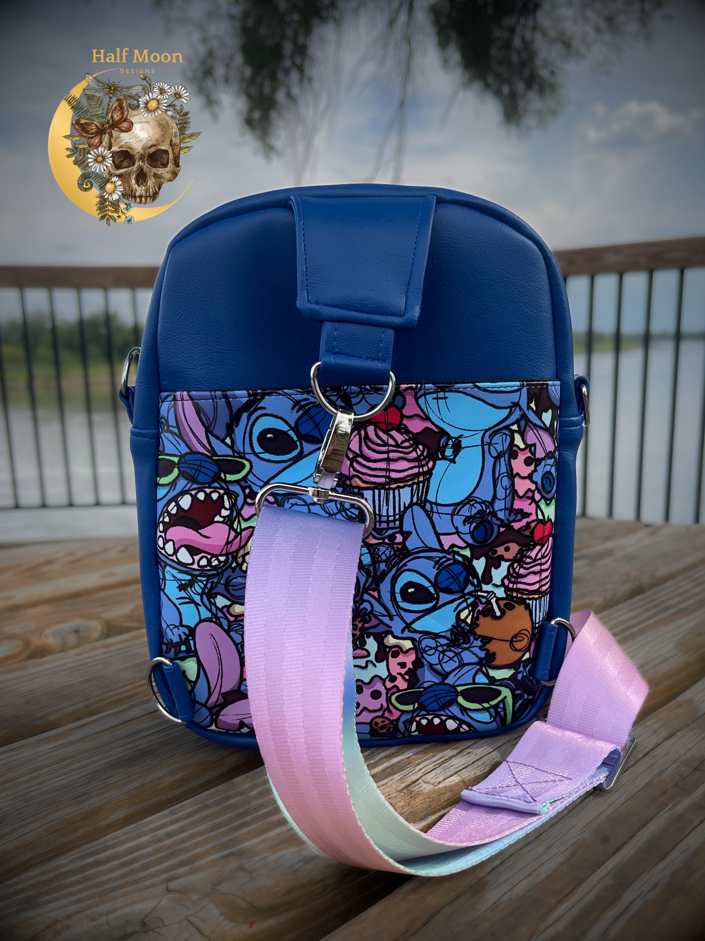 My favorite little blue alien Convertible Sling bag/Crossbody